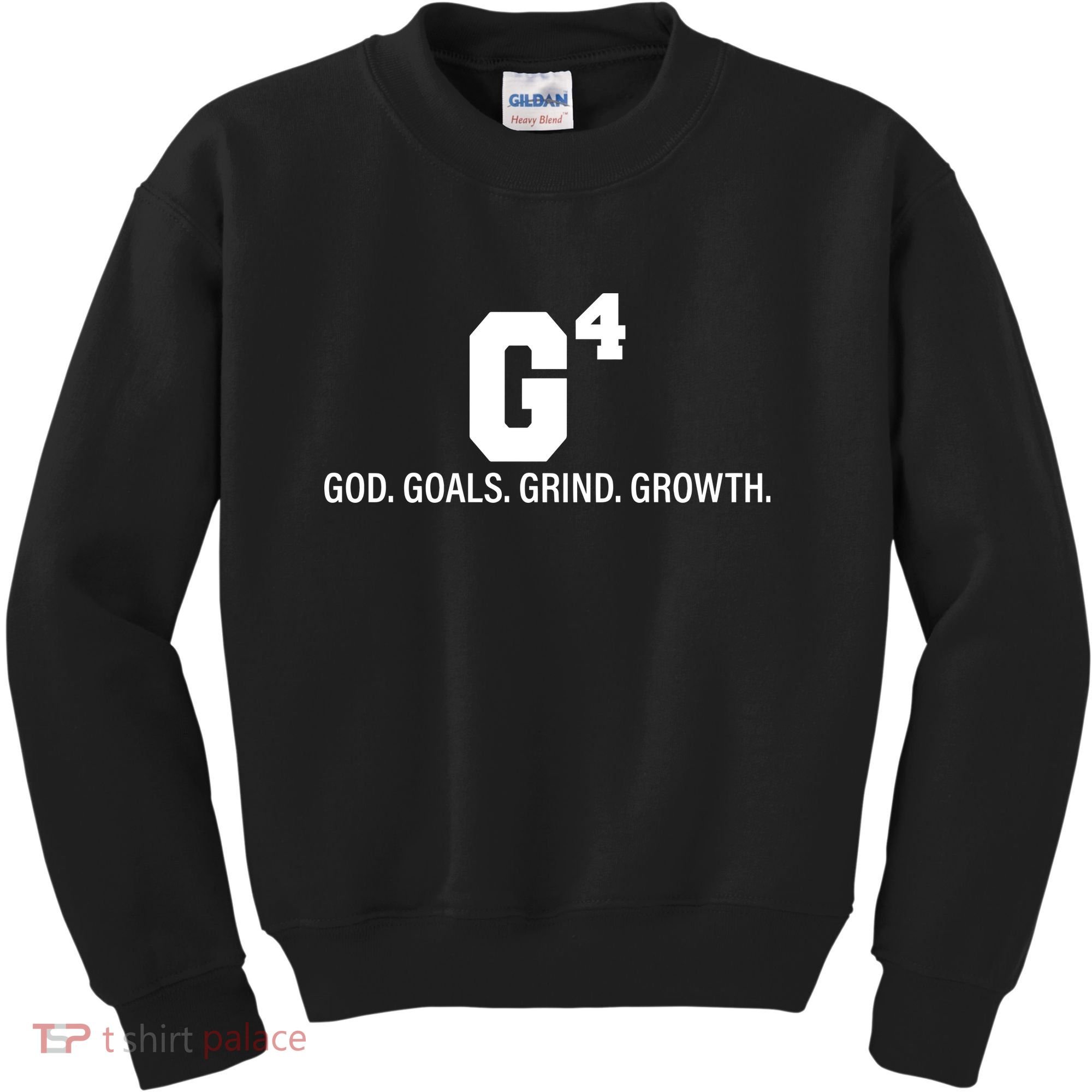 God Goals Grind Growth Kids Sweatshirt