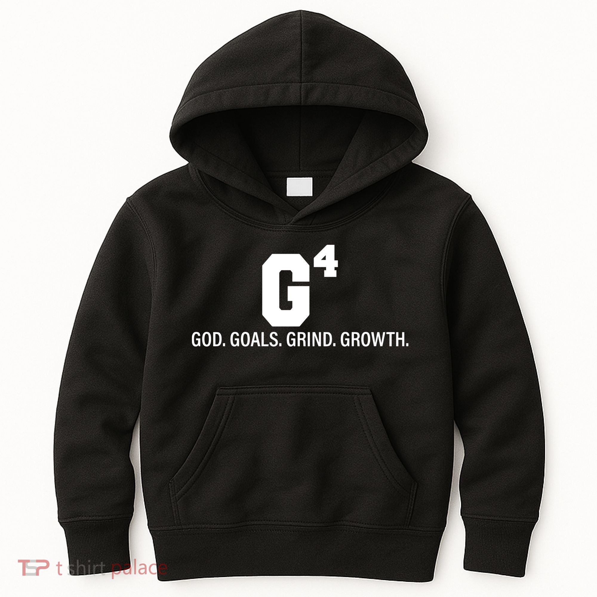God Goals Grind Growth Kids Hoodie