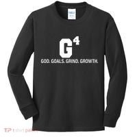 God Goals Grind Growth Kids Long Sleeve Shirt thumb 0