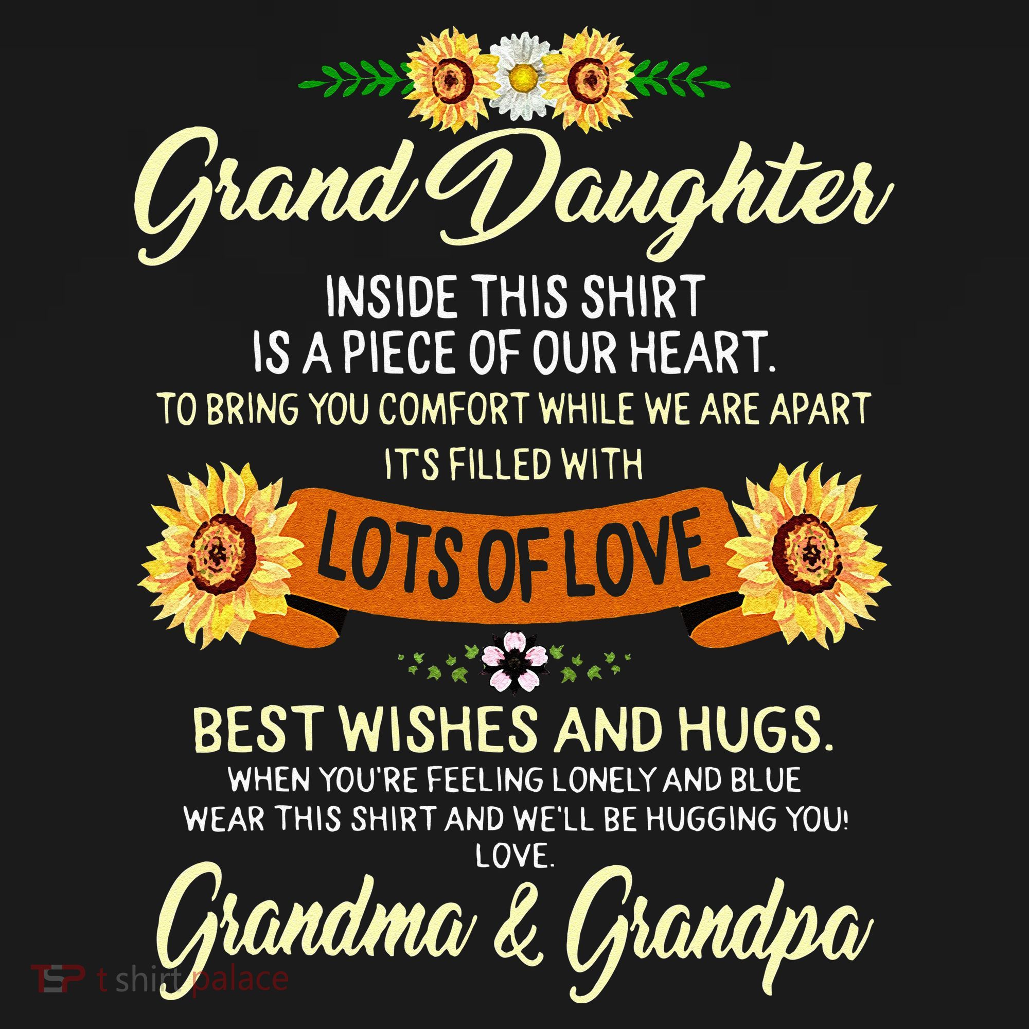 Granddaughter Graduation Grandparents From Grandma & Grandpa T-Shirt