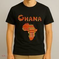 Ghana  Ghana  Ghana Africa Map Kente T-Shirt thumb 3