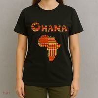 Ghana  Ghana  Ghana Africa Map Kente T-Shirt thumb 4