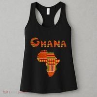 Ghana  Ghana  Ghana Africa Map Kente Women's Tank Top thumb 3