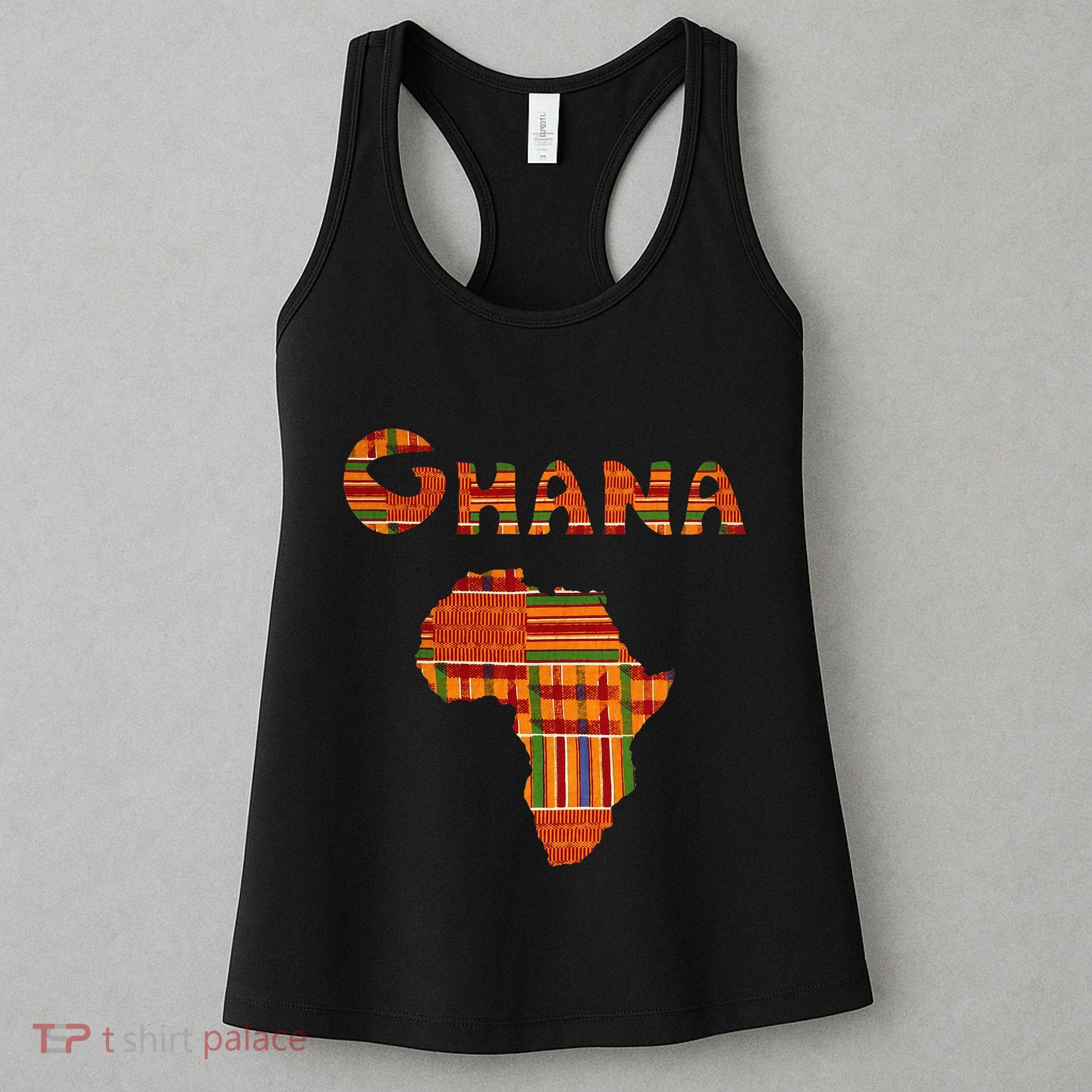 Ghana  Ghana  Ghana Africa Map Kente Women's Tank Top