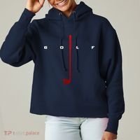 Golfer Golf Gift Ladies Heavyweight Boxy Pullover Hoodie thumb 0
