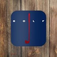 Golfer Golf Gift Coaster thumb 0