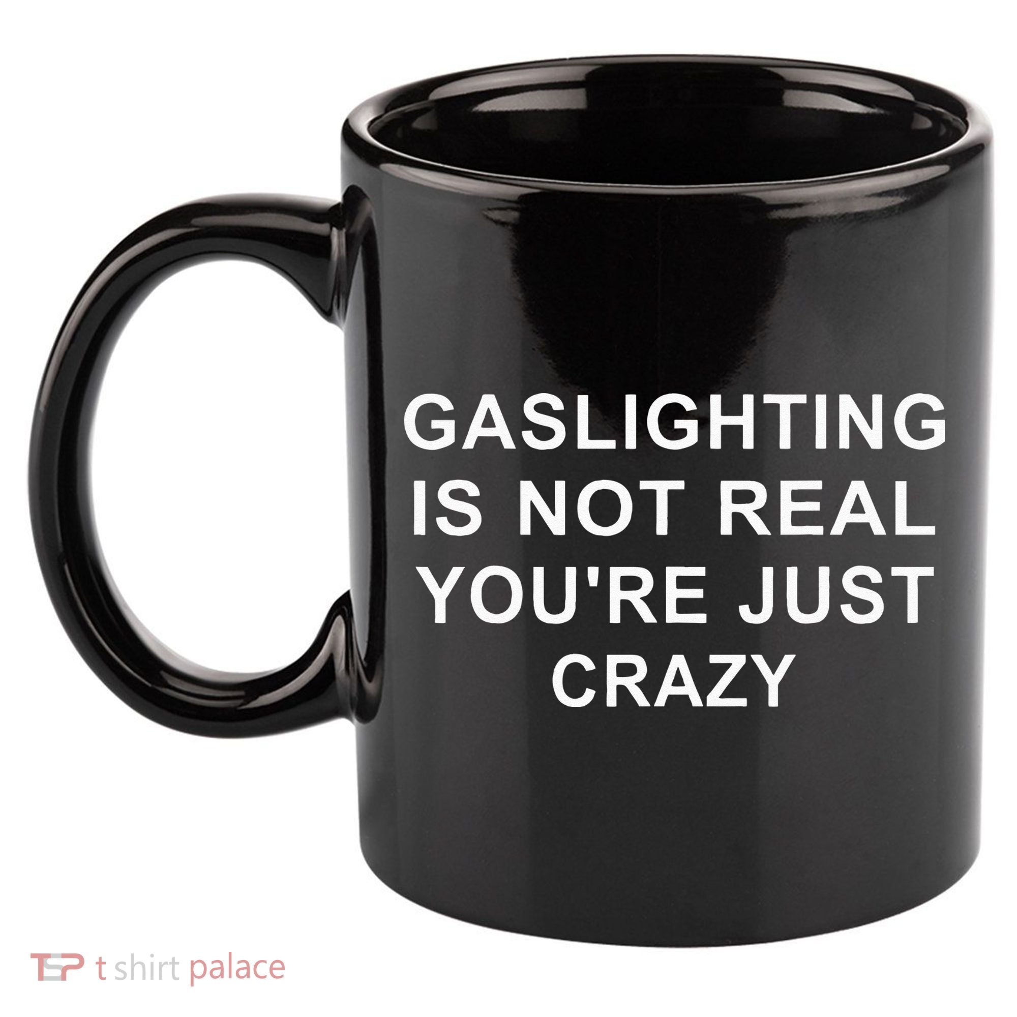Gaslight Gaslighting Gatekeep Is Not Real You Are Crazy 11oz C Handle Ceramic Mug