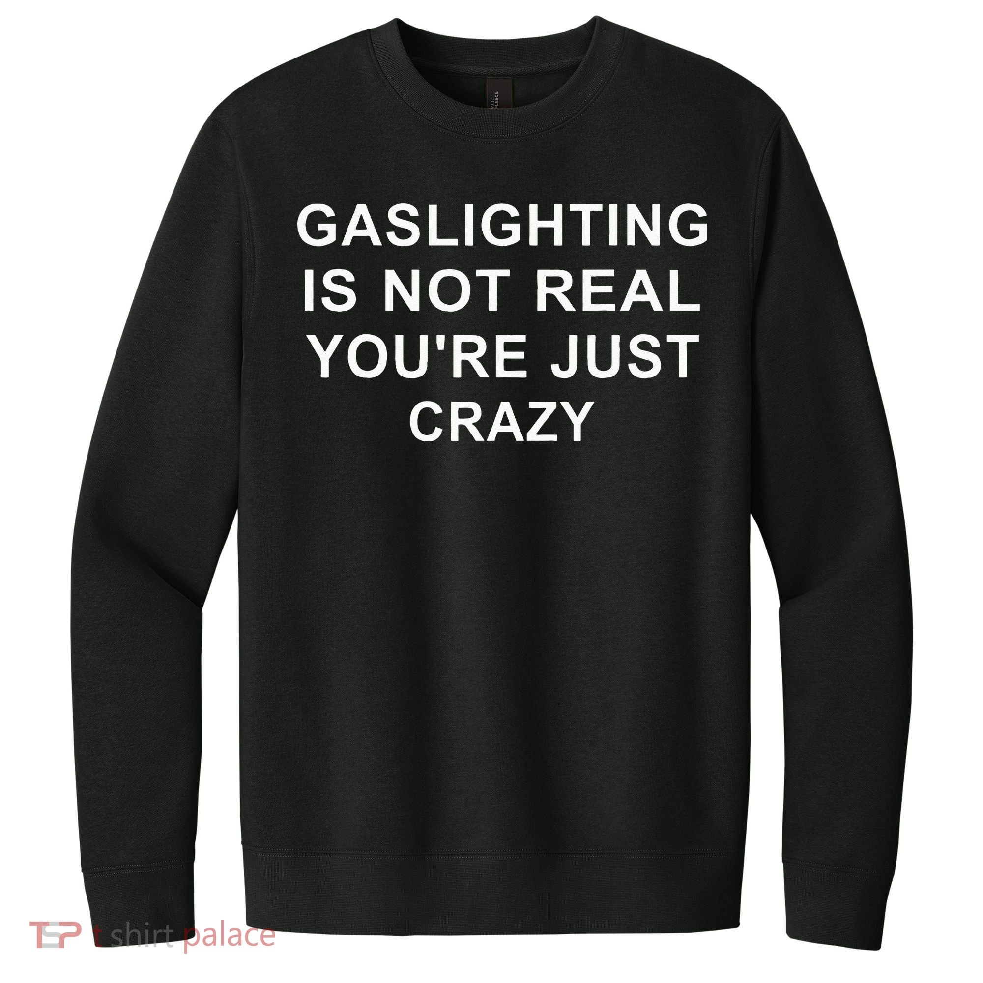 Gaslight Gaslighting Gatekeep Is Not Real You Are Crazy V.I.T. Fleece Crew Sweatshirt