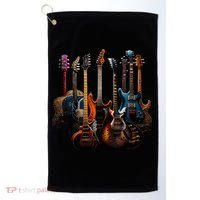 Guitars guitarists gift Golf Towel thumb 0