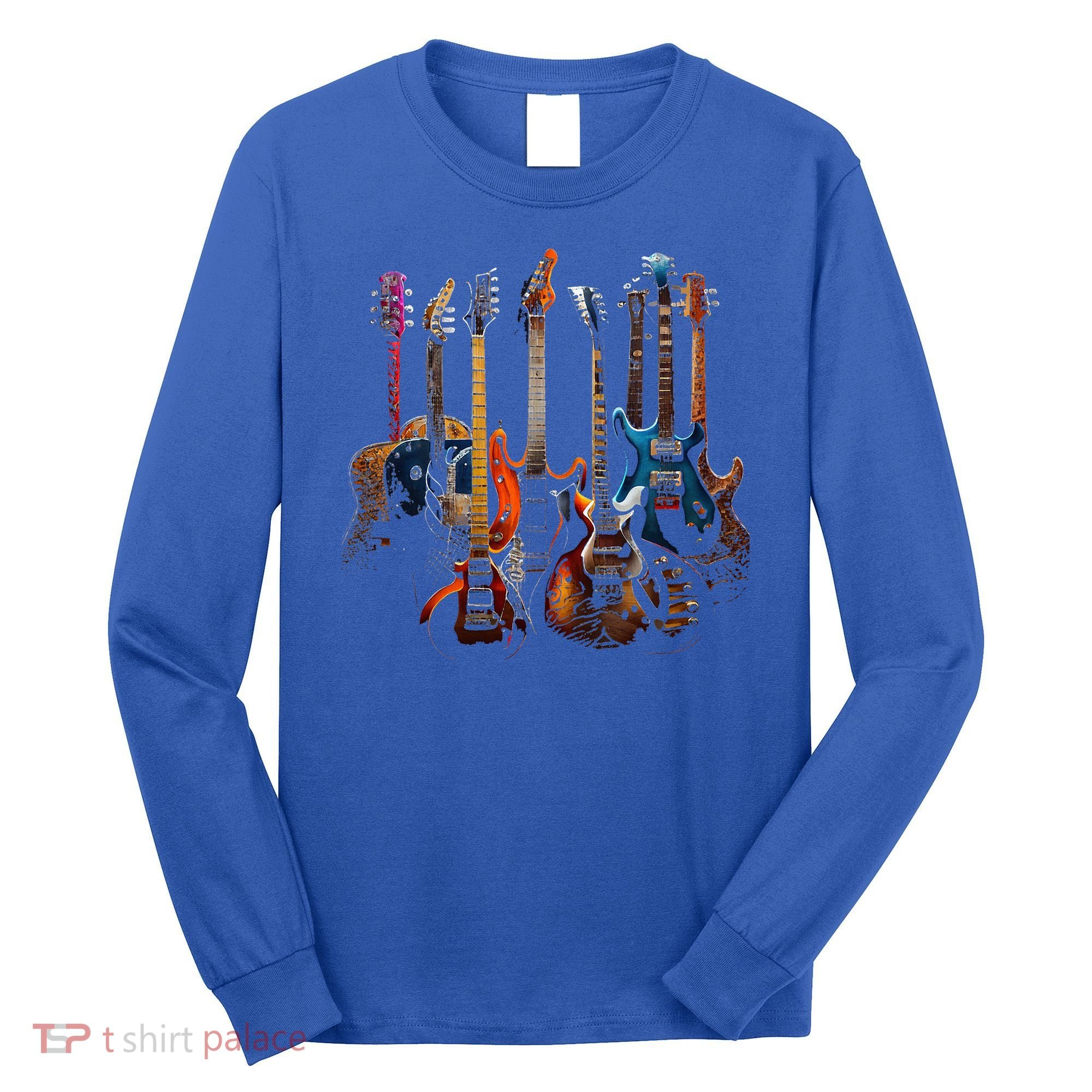 Guitars guitarists gift Long Sleeve Shirt
