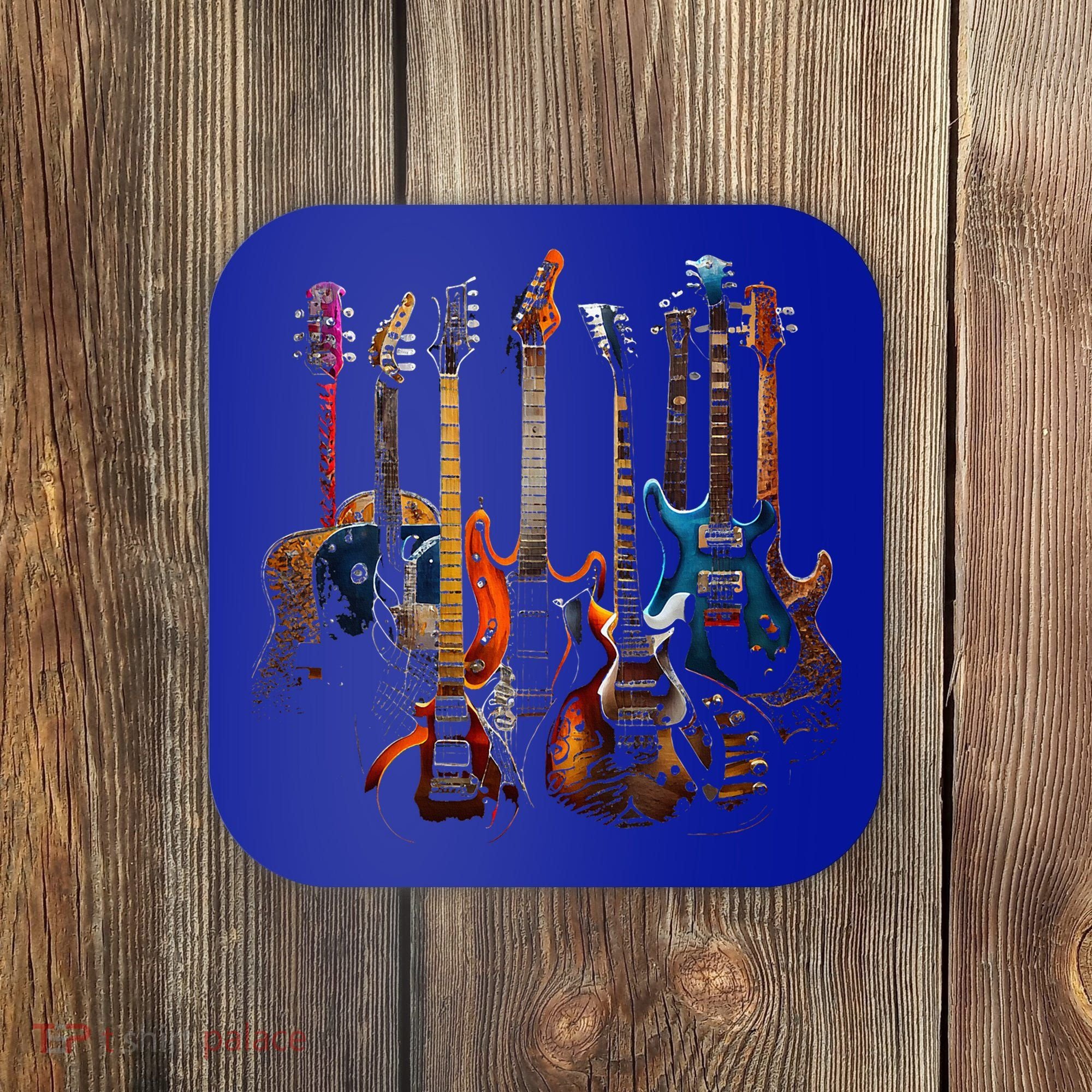 Guitars guitarists gift Coaster