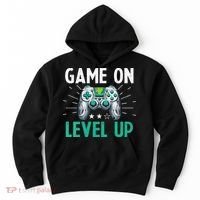 Gamer Gaming Game On Level Up VNeck Hoodie thumb 0