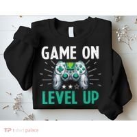 Gamer Gaming Game On Level Up VNeck Sweatshirt thumb 2