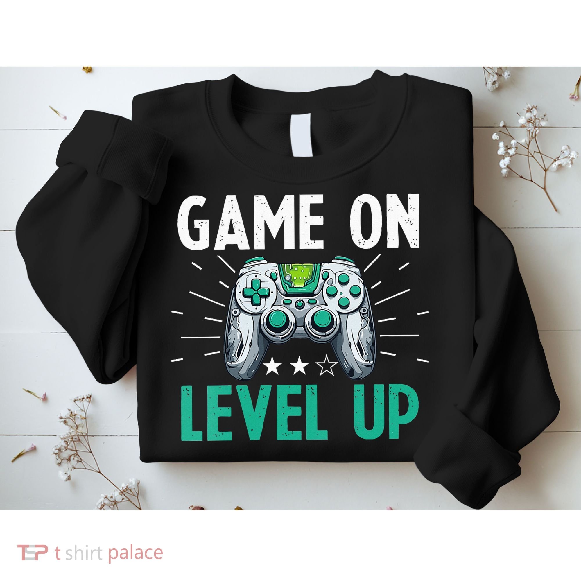 Gamer Gaming Game On Level Up VNeck Sweatshirt