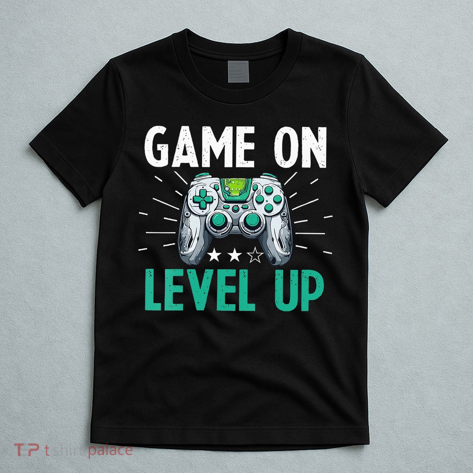 Gamer Gaming Game On Level Up VNeck T-Shirt