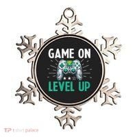 Gamer Gaming Game On Level Up VNeck Ornament thumb 0
