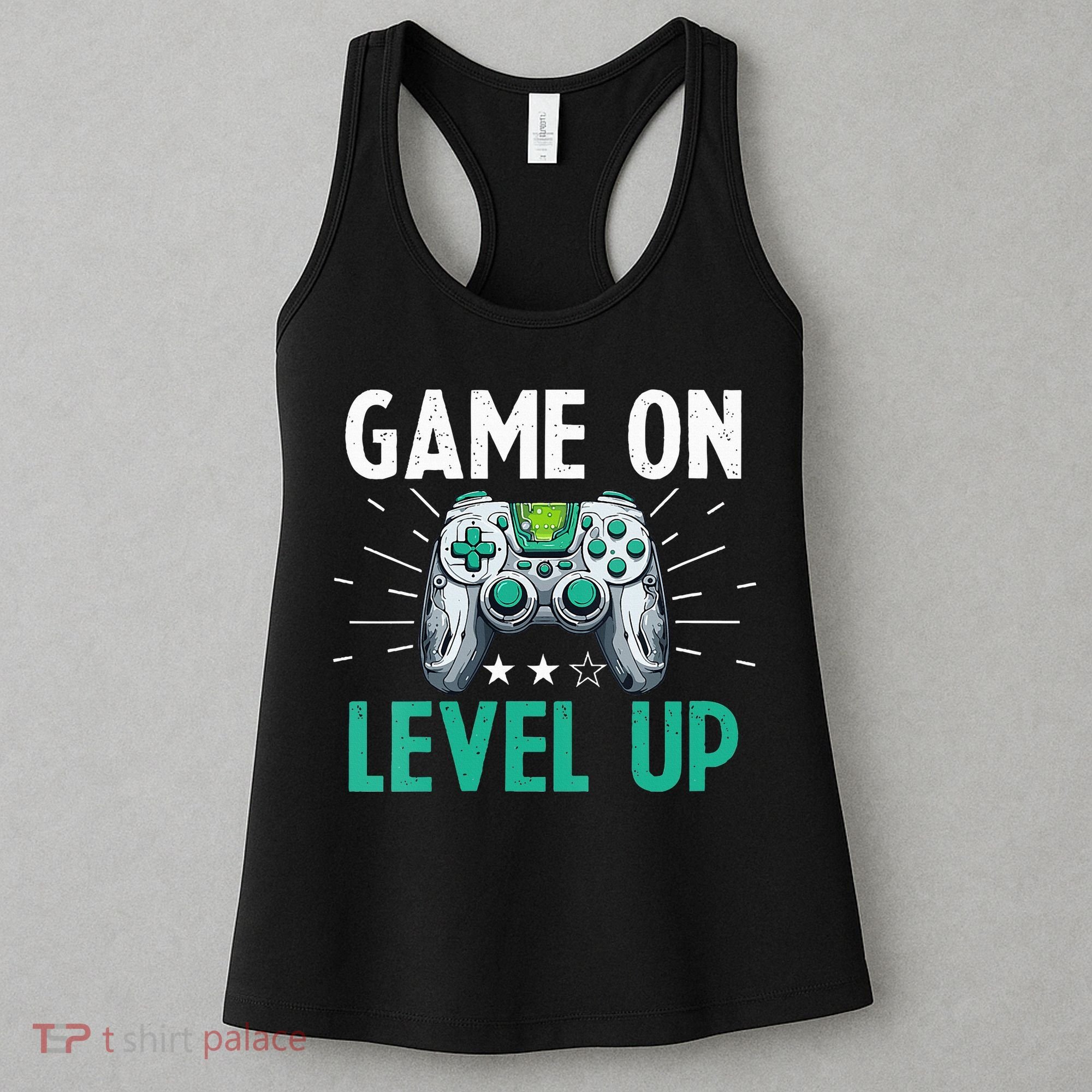 Gamer Gaming Game On Level Up VNeck Women's Tank Top