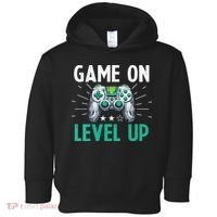 Gamer Gaming Game On Level Up VNeck Toddler Hoodie thumb 0