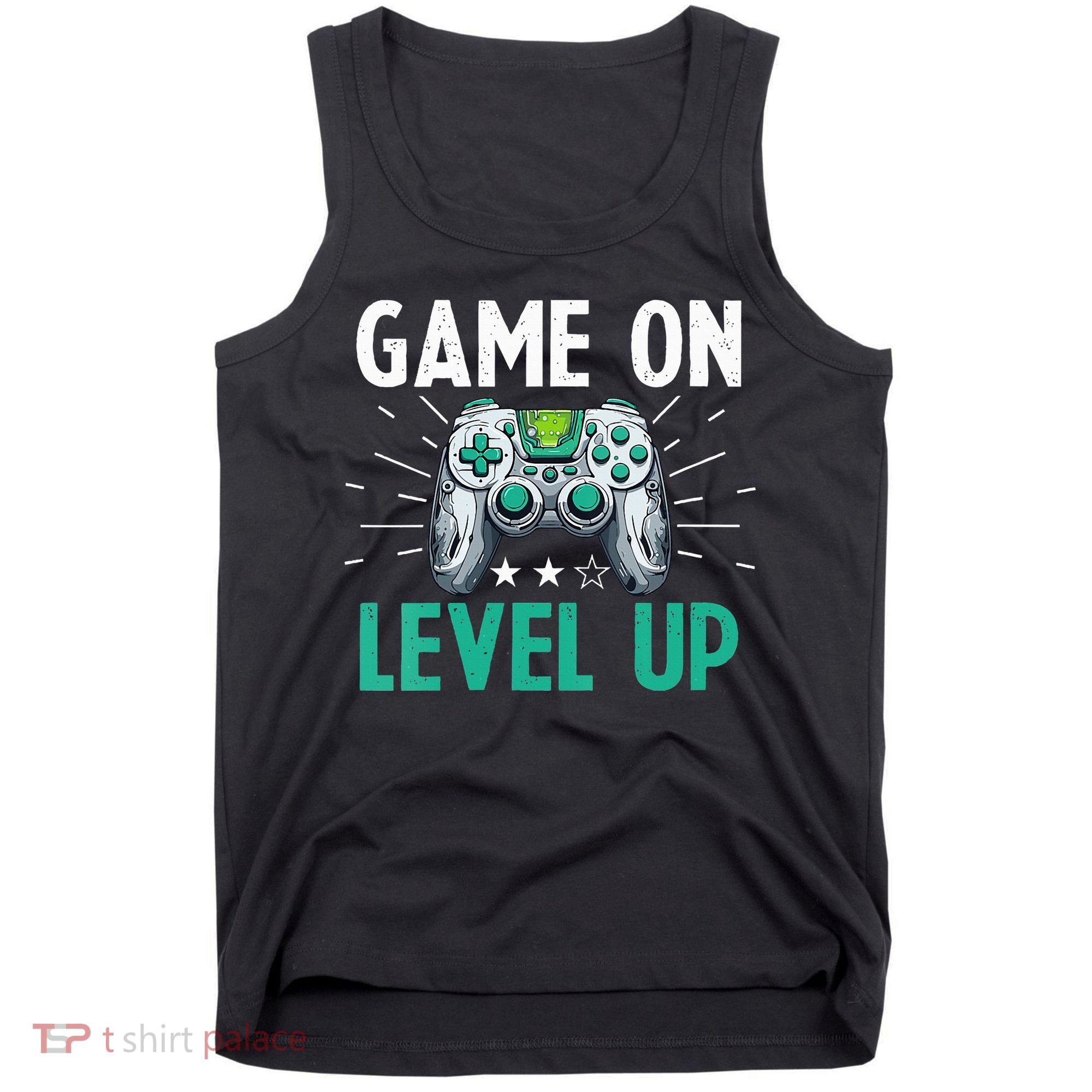 Gamer Gaming Game On Level Up VNeck Tank Top