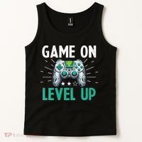 Gamer Gaming Game On Level Up VNeck Tank Top thumb 2