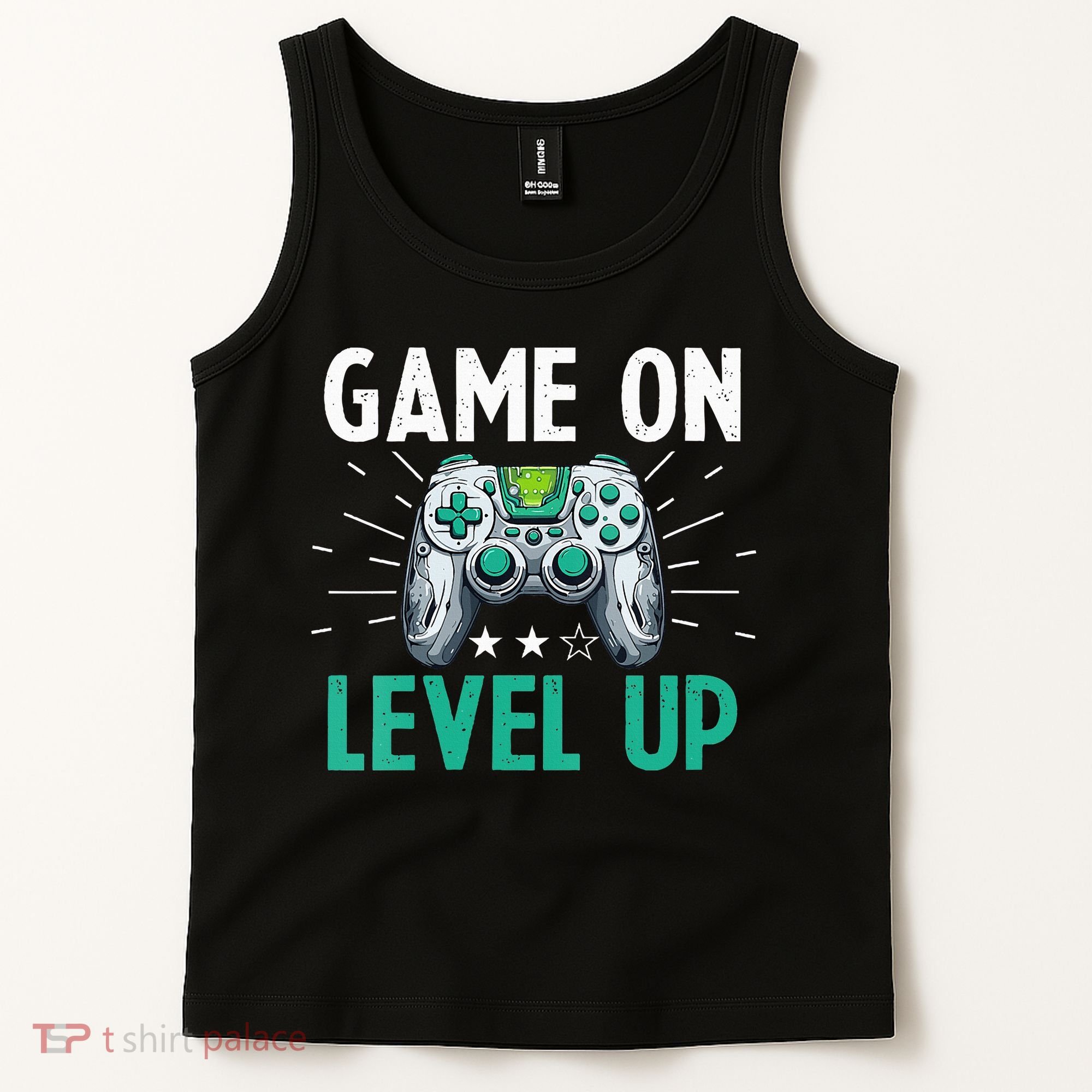 Gamer Gaming Game On Level Up VNeck Tank Top