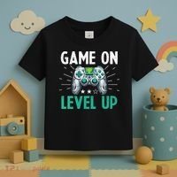 Gamer Gaming Game On Level Up VNeck Toddler T-Shirt thumb 3