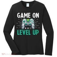 Gamer Gaming Game On Level Up VNeck Women's Long Sleeve Shirt thumb 0