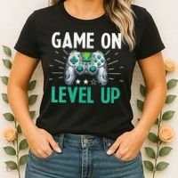 Gamer Gaming Game On Level Up VNeck Women's T-Shirt thumb 2