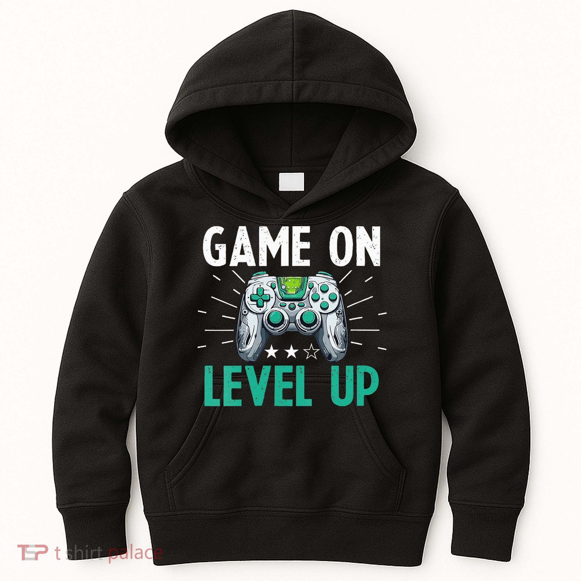 Gamer Gaming Game On Level Up VNeck Kids Hoodie