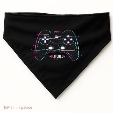 Glitchy Gamepad Gamer USA-Made Doggie Bandana