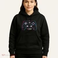Glitchy Gamepad Gamer Hoodie thumb 5