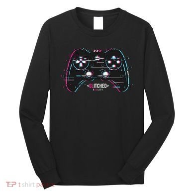 Glitchy Gamepad Gamer Long Sleeve Shirt
