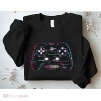 Glitchy Gamepad Gamer Sweatshirt thumb 2