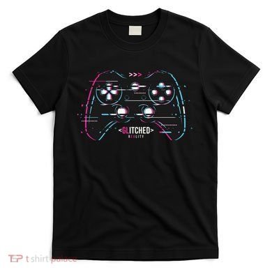 Glitchy Gamepad Gamer T-Shirt