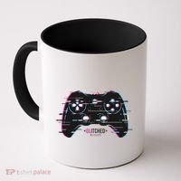 Glitchy Gamepad Gamer Coffee Mug thumb 0