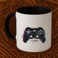 Glitchy Gamepad Gamer Coffee Mug thumb 2