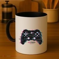 Glitchy Gamepad Gamer Coffee Mug thumb 4