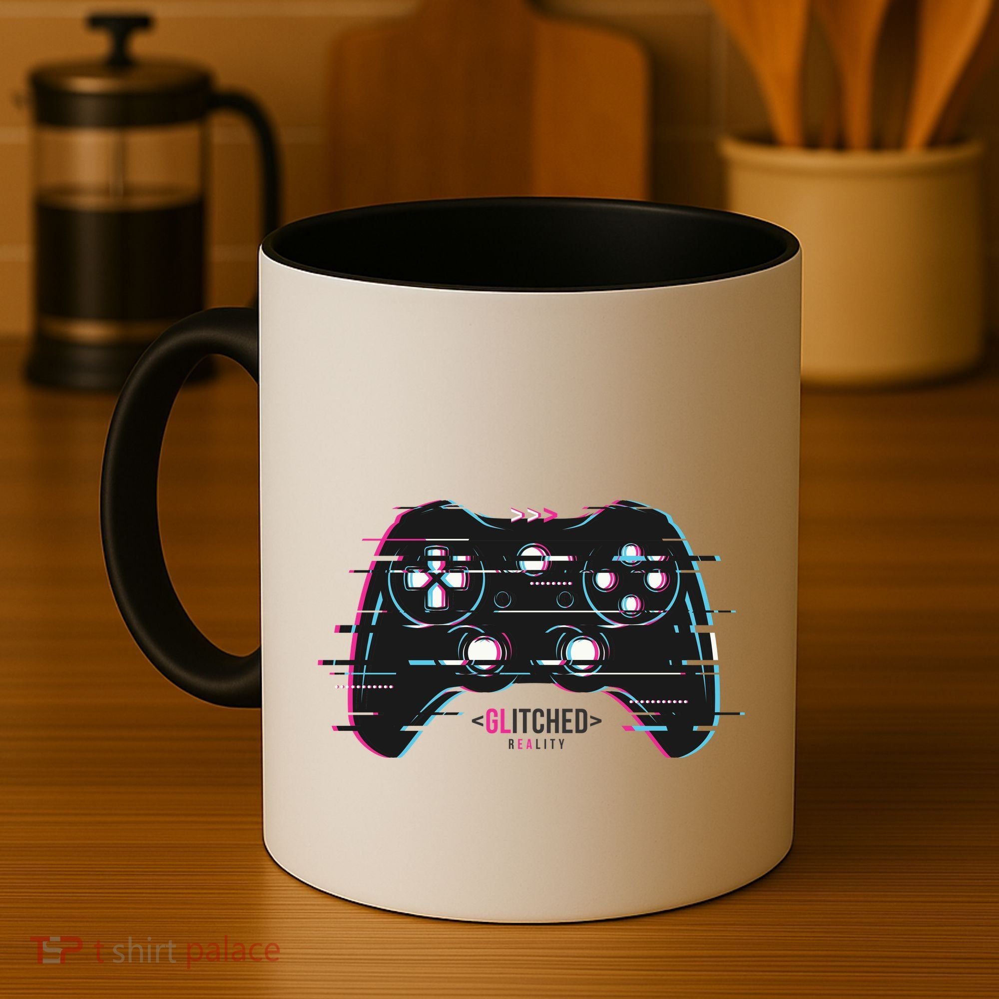 Glitchy Gamepad Gamer Coffee Mug