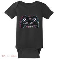 Glitchy Gamepad Gamer Baby Bodysuit thumb 0