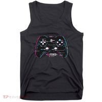 Glitchy Gamepad Gamer Tank Top thumb 0