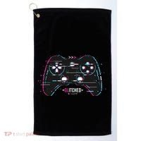 Glitchy Gamepad Gamer Golf Towel thumb 0