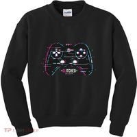 Glitchy Gamepad Gamer Kids Sweatshirt thumb 0