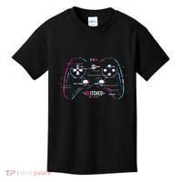 Glitchy Gamepad Gamer Kids T-Shirt thumb 0