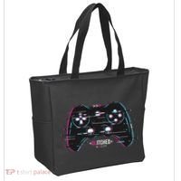 Glitchy Gamepad Gamer Tote Bag thumb 2