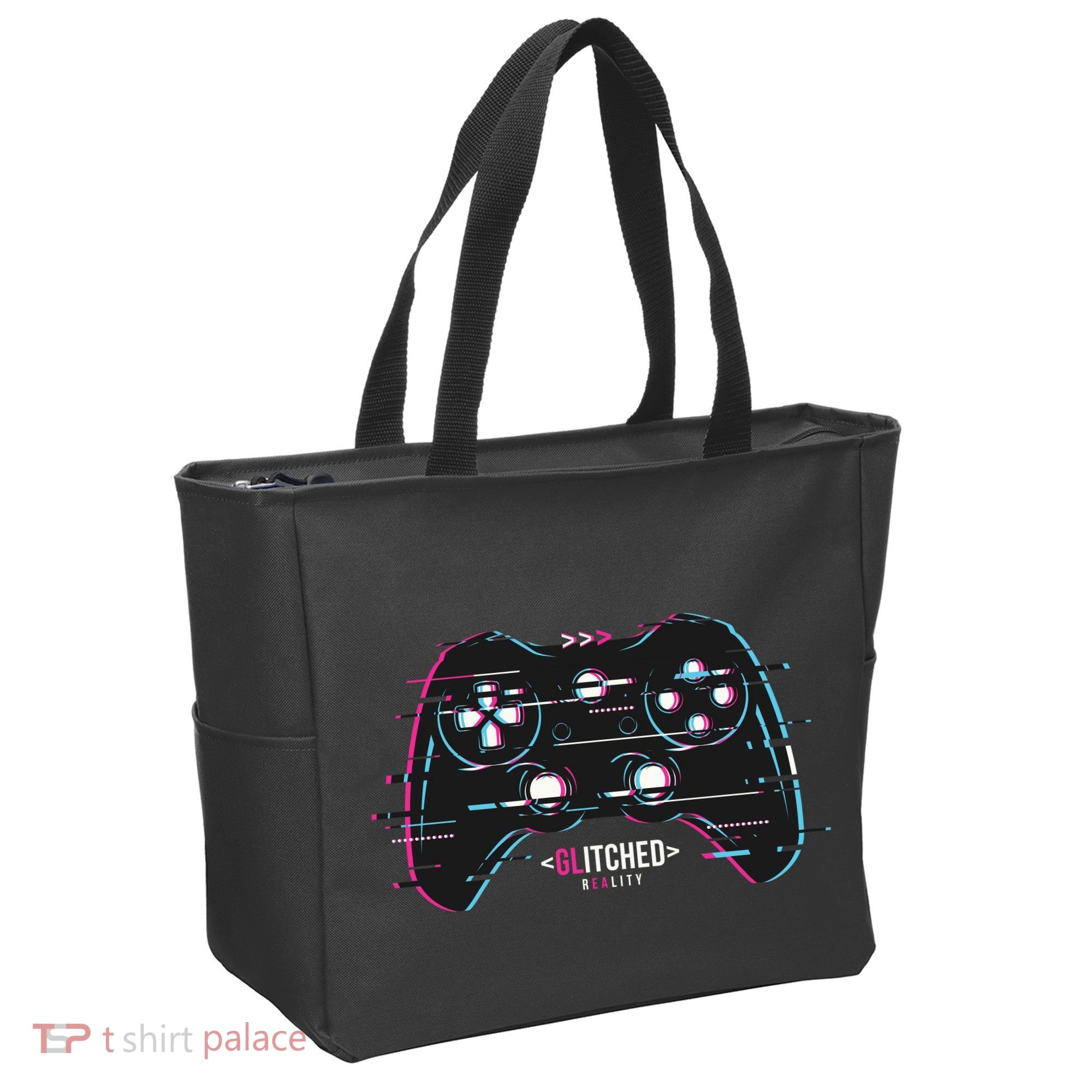 Glitchy Gamepad Gamer Tote Bag