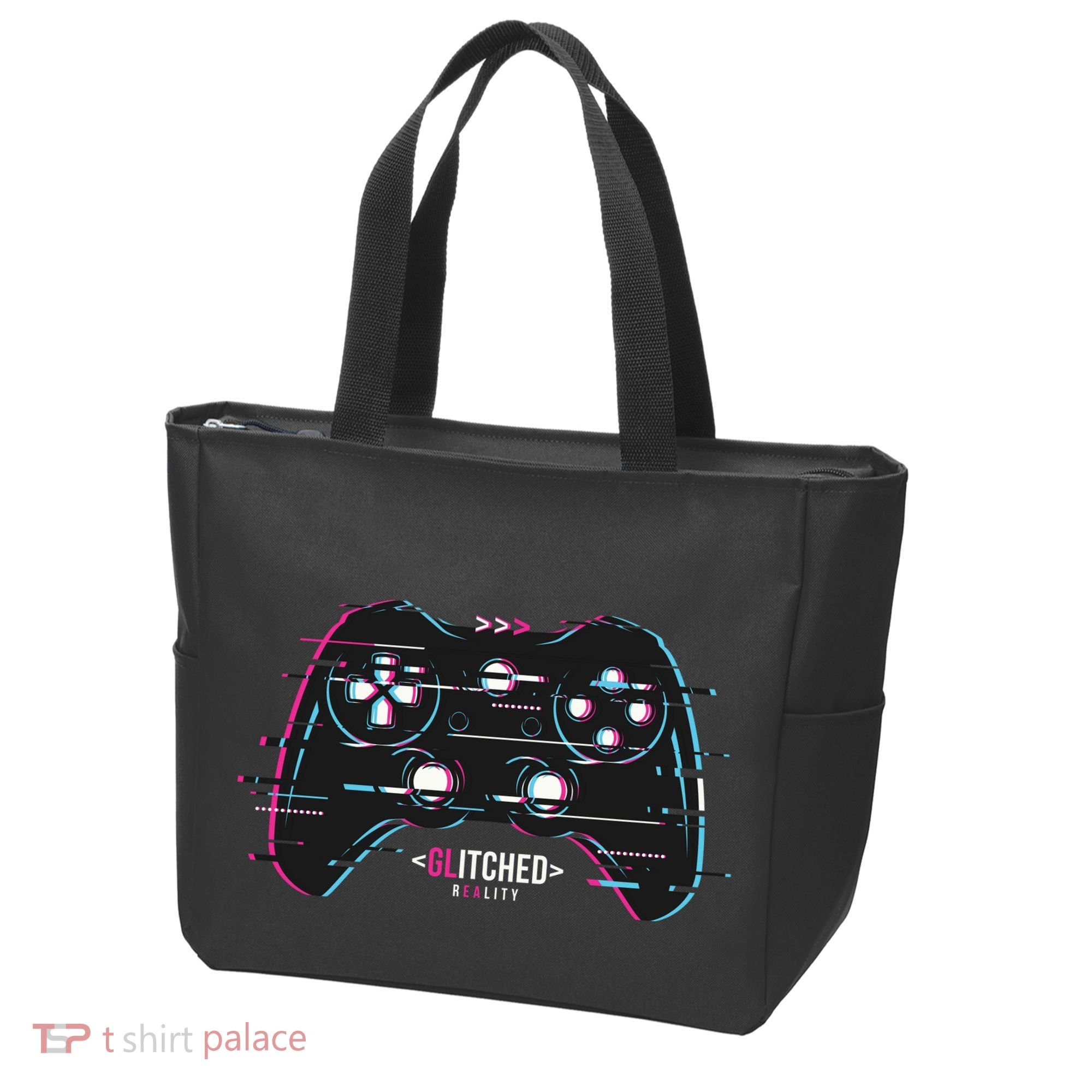 Glitchy Gamepad Gamer Tote Bag