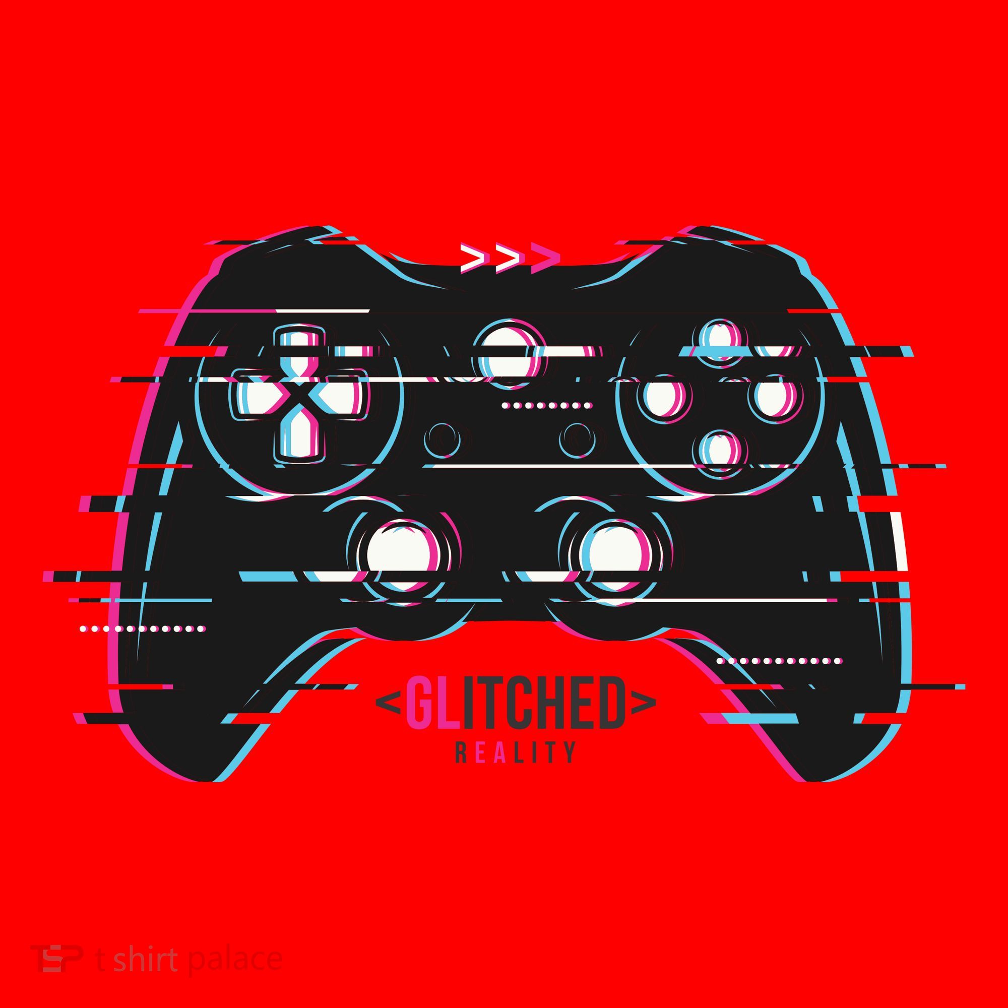Glitchy Gamepad Gamer Santa Hat