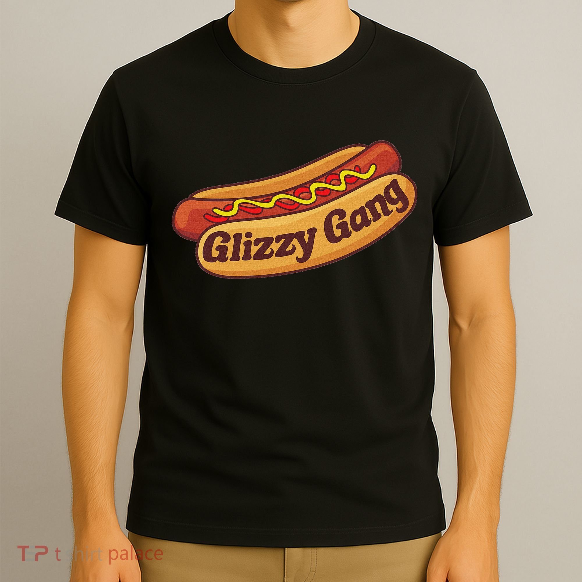 Glizzy Gang Gladiator Gobbler Funny Hot Dog T-Shirt