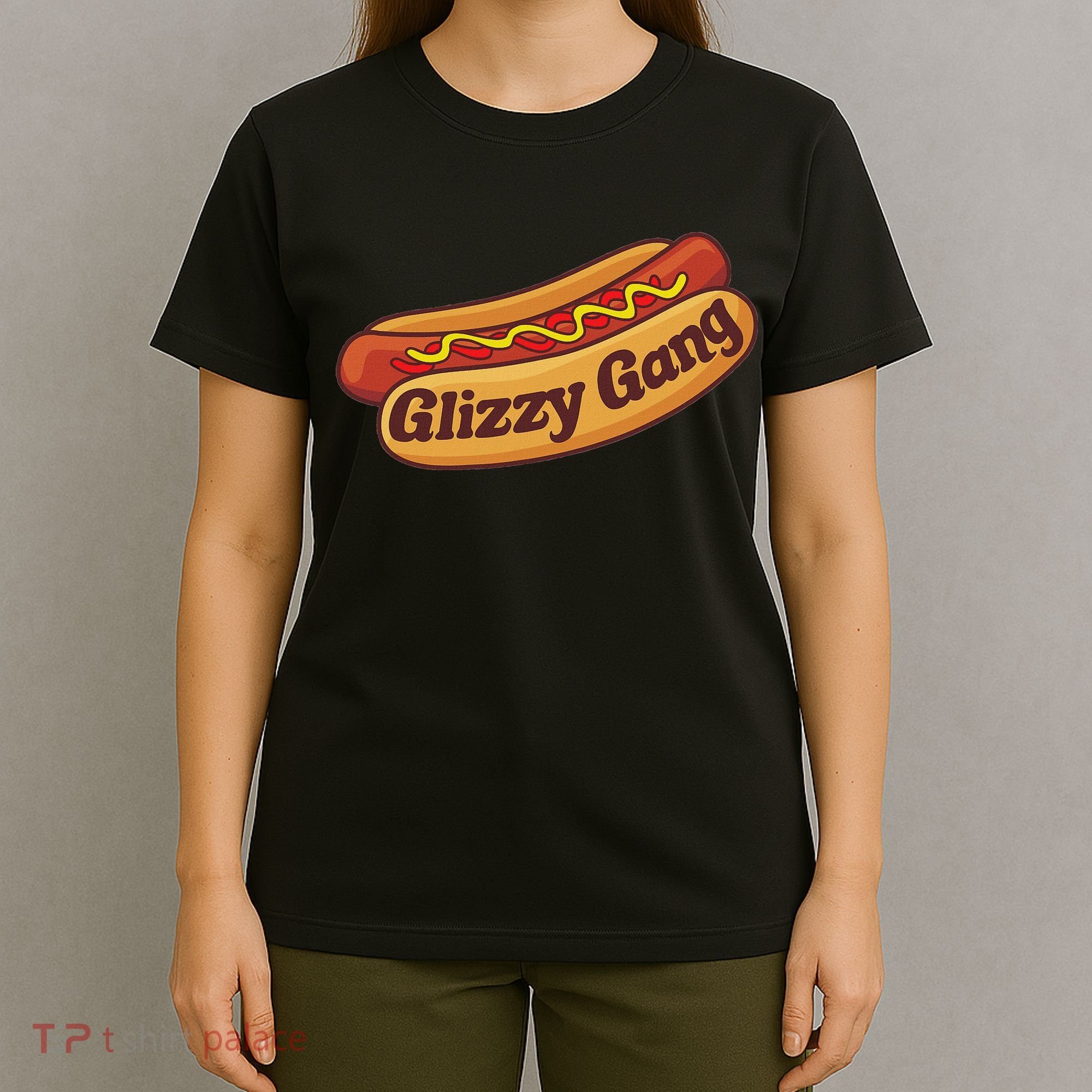 Glizzy Gang Gladiator Gobbler Funny Hot Dog T-Shirt