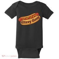 Glizzy Gang Gladiator Gobbler Funny Hot Dog Baby Bodysuit thumb 0